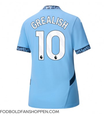 Manchester City Jack Grealish #10 Hjemmebanetrøje Dame 2024-25 Kortærmet